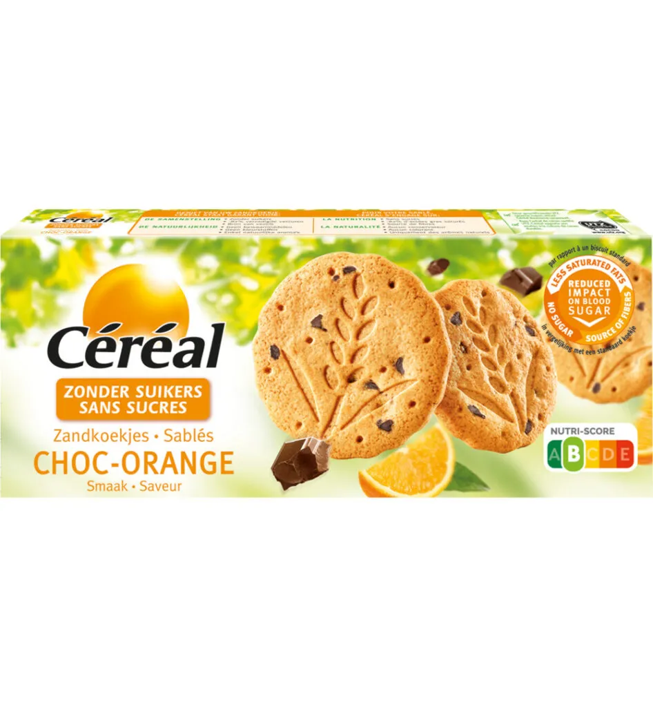 Céréal Zandkoekjes choc-orange (132 gr)