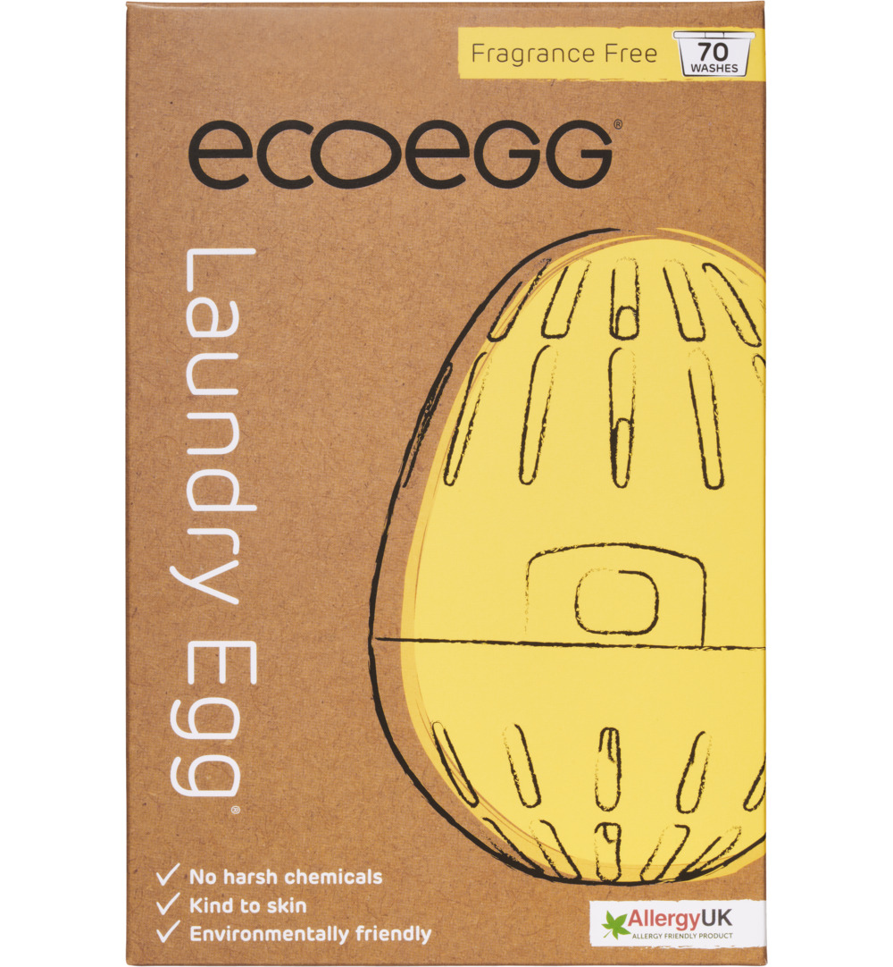 Ecoegg Laundry Egg - 70 washes Fragrance Free (1 stuk)