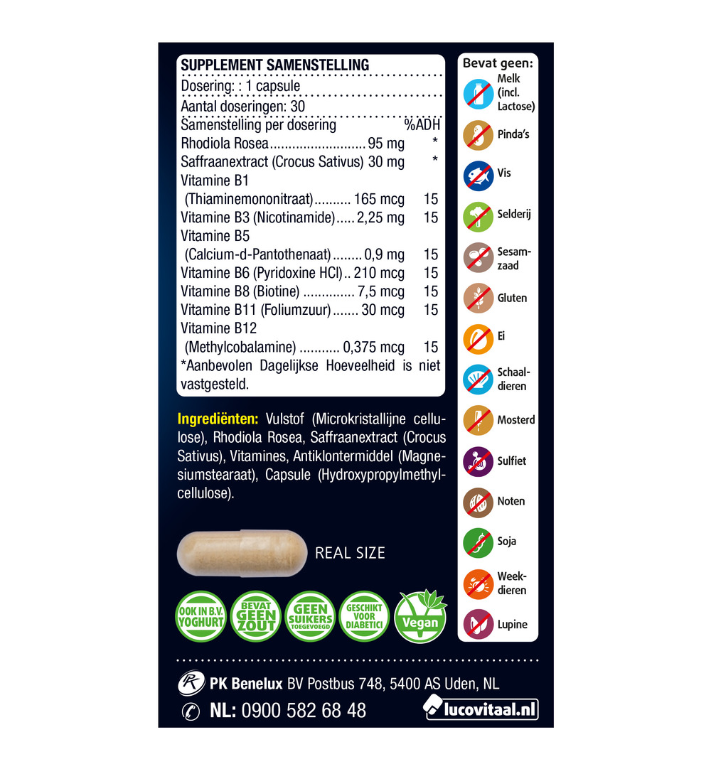 Lucovitaal Stemming Balans (30 capsules) - image 2