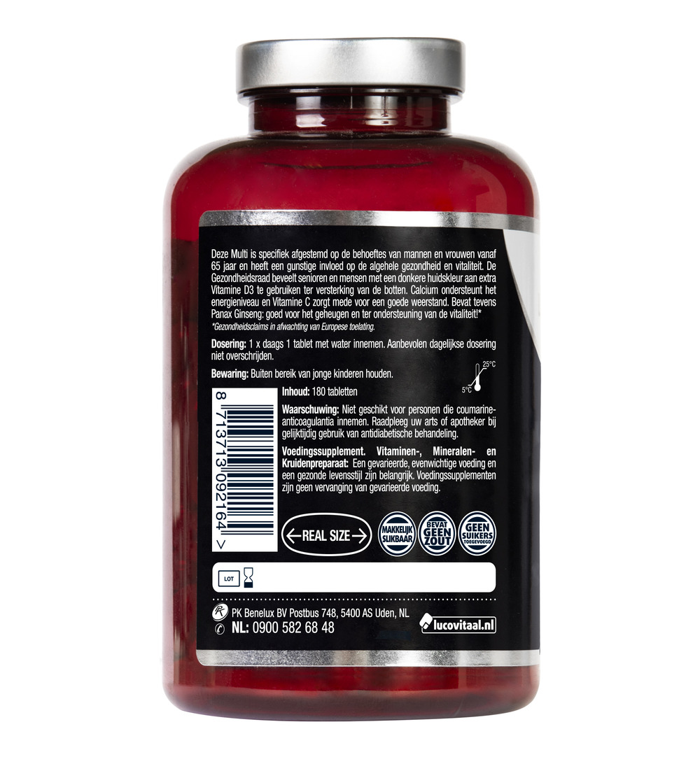 Lucovitaal Multi A-Z 65+ (180 tabletten) - image 3
