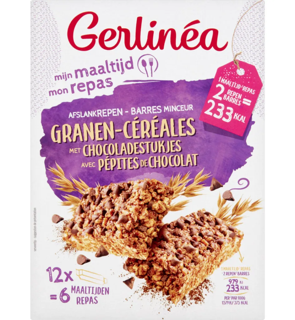 Gerlinéa Maaltijdrepengranen & Stukjes Chocolade (372 gr)