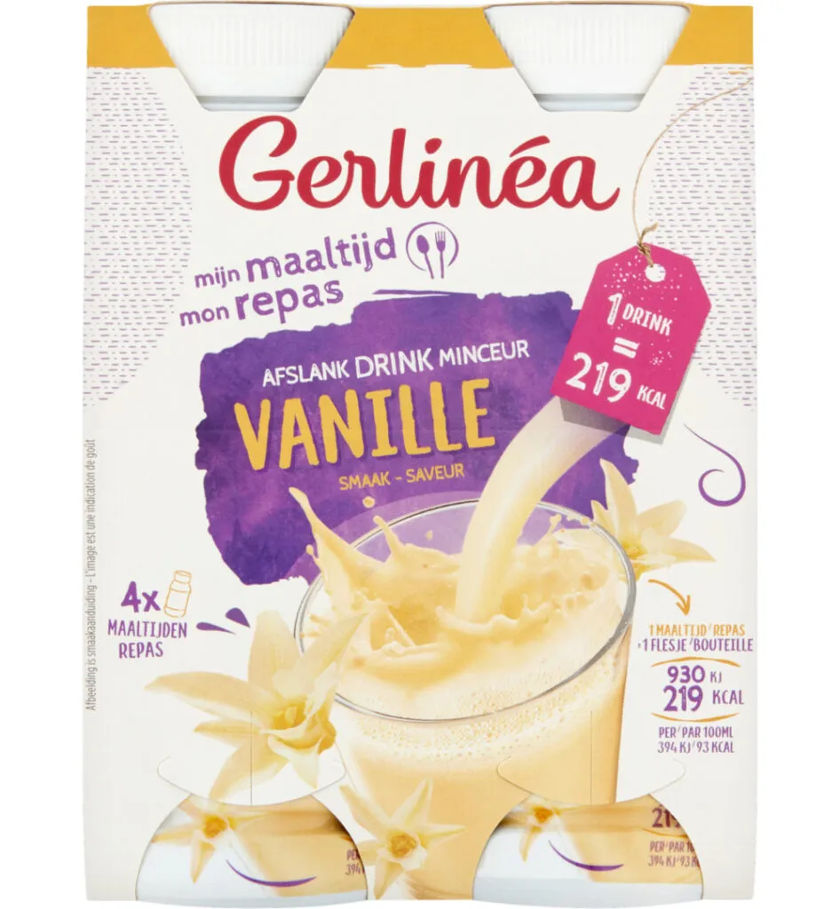 Gerlinéa Afslank Drinkmaaltijd Vanille smaak 4-pack (4 x 236 ml)