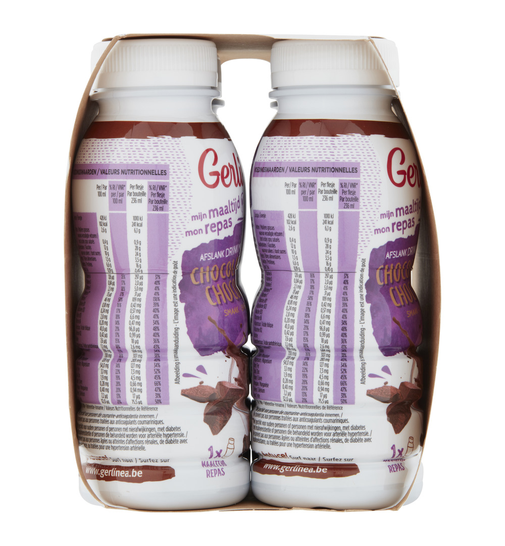 Gerlinéa Afslank Drinkmaaltijd Chocolade smaak 4-pack (4 x 236 ml) - image 4
