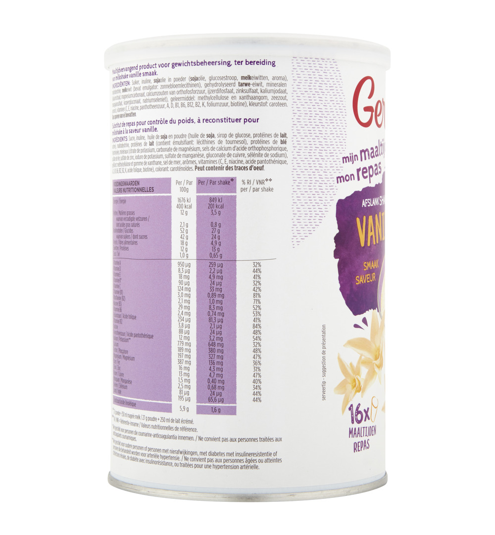 Gerlinéa Afslank Maaltijdshake Vanille smaak (436 gr) - image 4