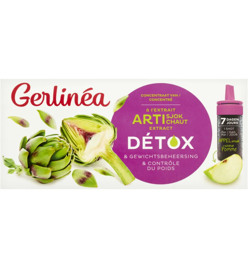 Gerlinéa Detox Shot Artisjok met appelsmaak (7 x 10 ml)
