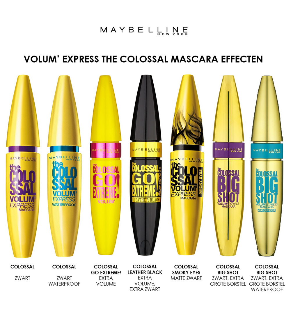 Maybelline New York Mascara volume express colossal black (1 stuk) - image 8