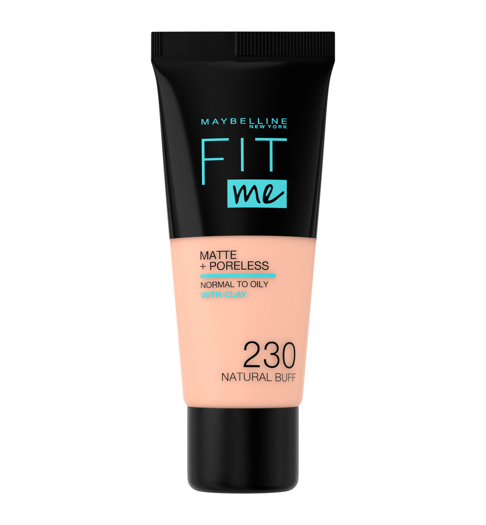 Maybelline New York Fit Me matte & poreless foundation 230 nat buff (1 stuk)