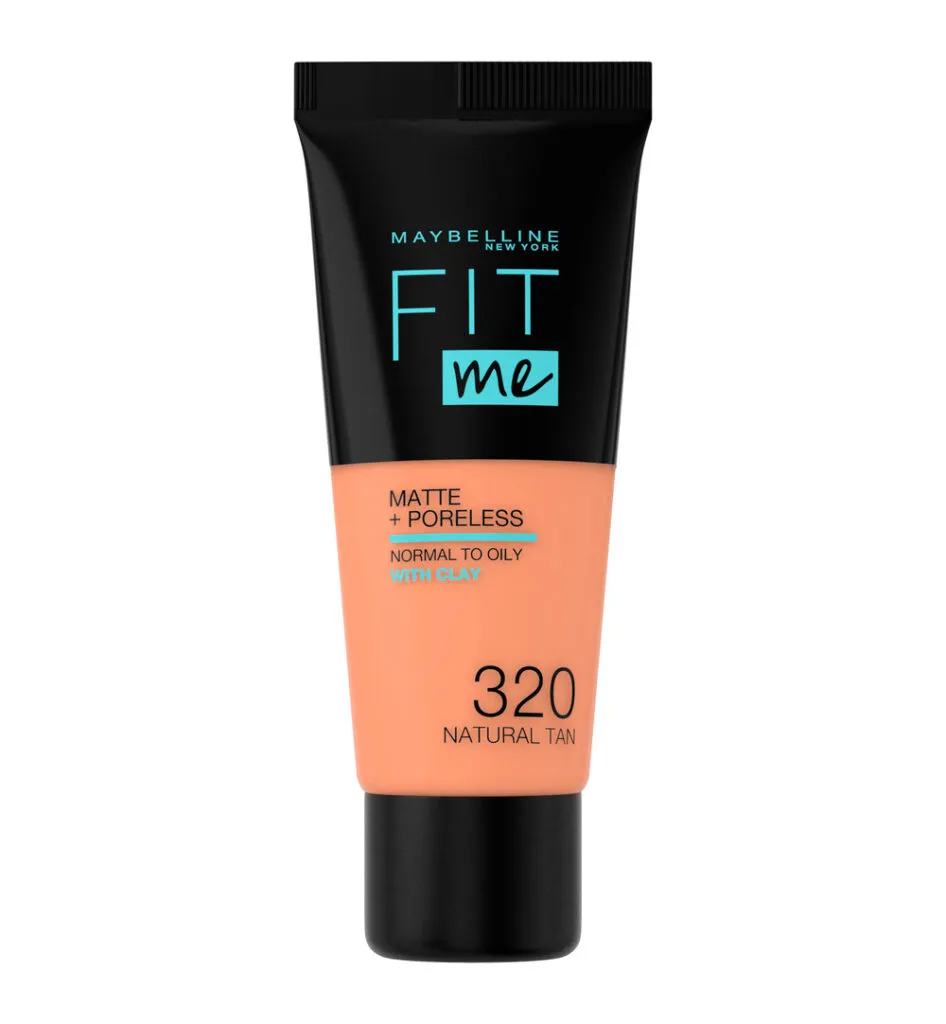 Maybelline New York Fit Me matte & poreless foundation 320 natural tan (1 stuk)