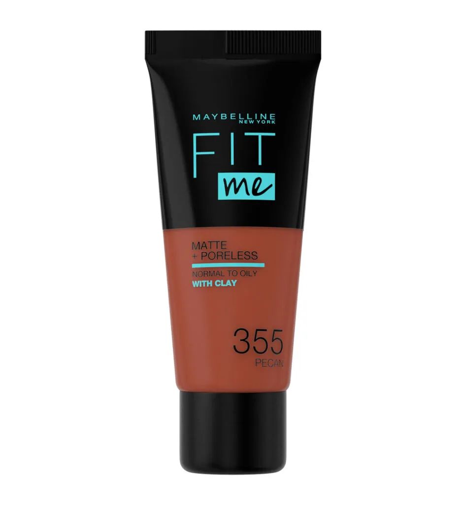 Maybelline New York Fit Me matte & poreless foundation 355 pecan (1 stuk)