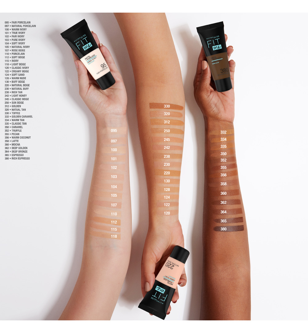 Maybelline New York Fit Me matte & poreless foundation 355 pecan (1 stuk) - image 3