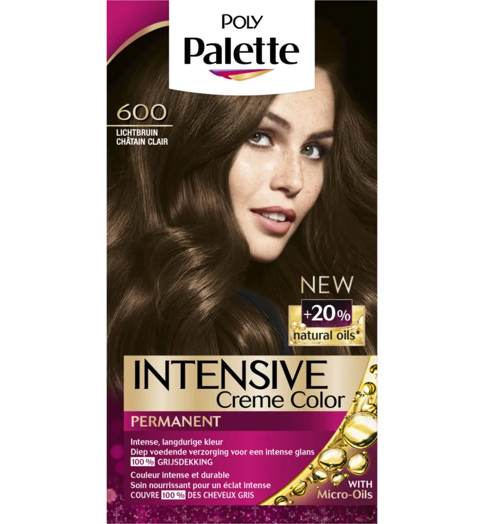 Poly Palette Haarverf - 600 Lichtbruin (1 set)