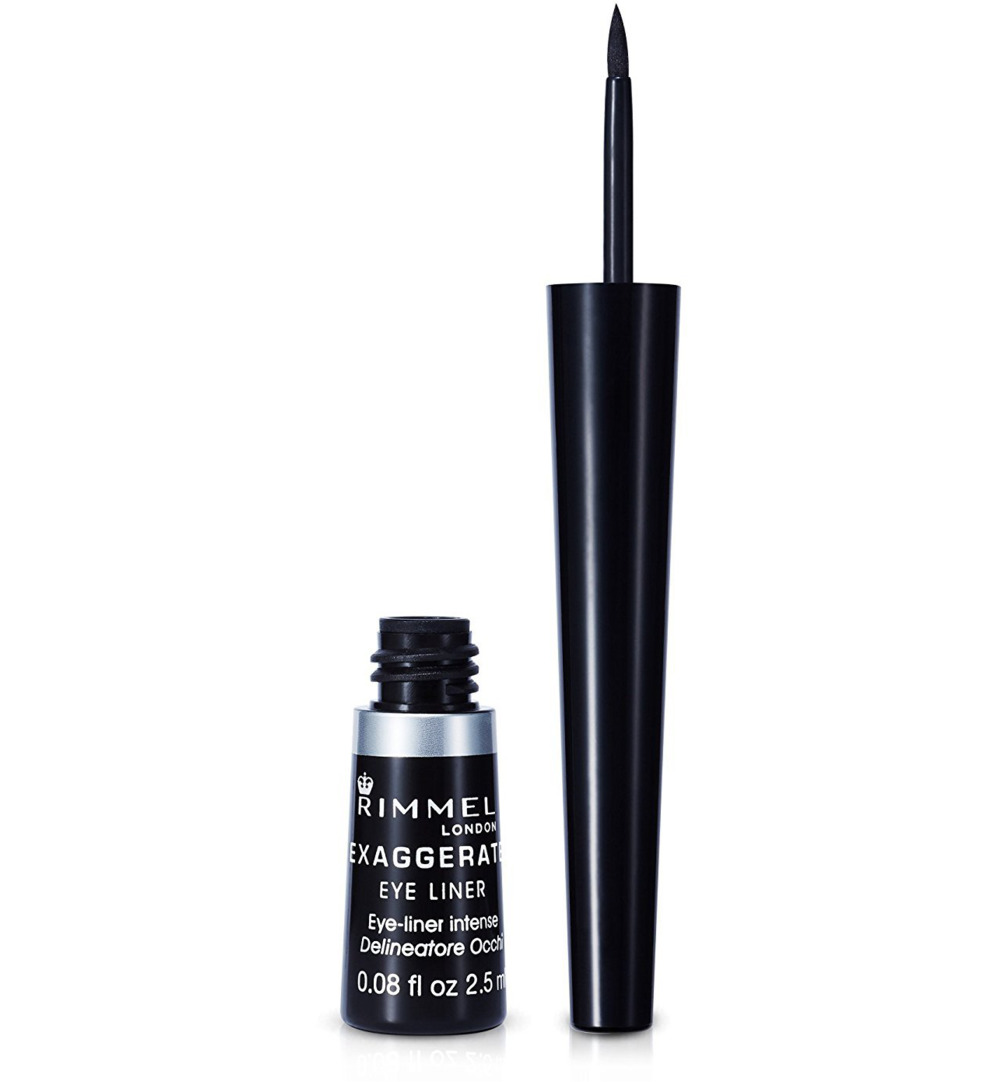 Rimmel London Exaggerate eyeliner : 001 - 100% Black (1 stuk)