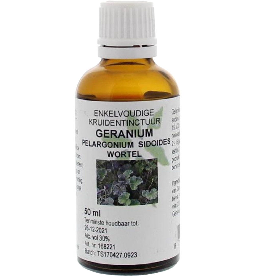 De Cruydhof Pelargonium / geraniumwortel tinctuur (50 ml)
