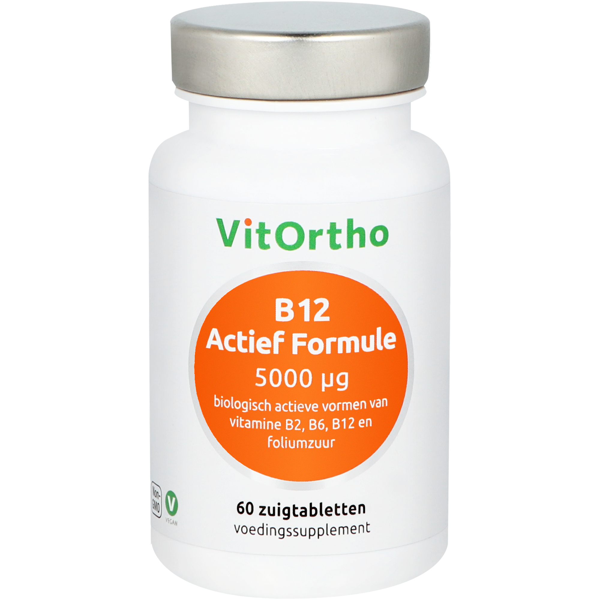 Vitortho B12 Actief Formule 5000 Mcg (60 zuigtabletten)