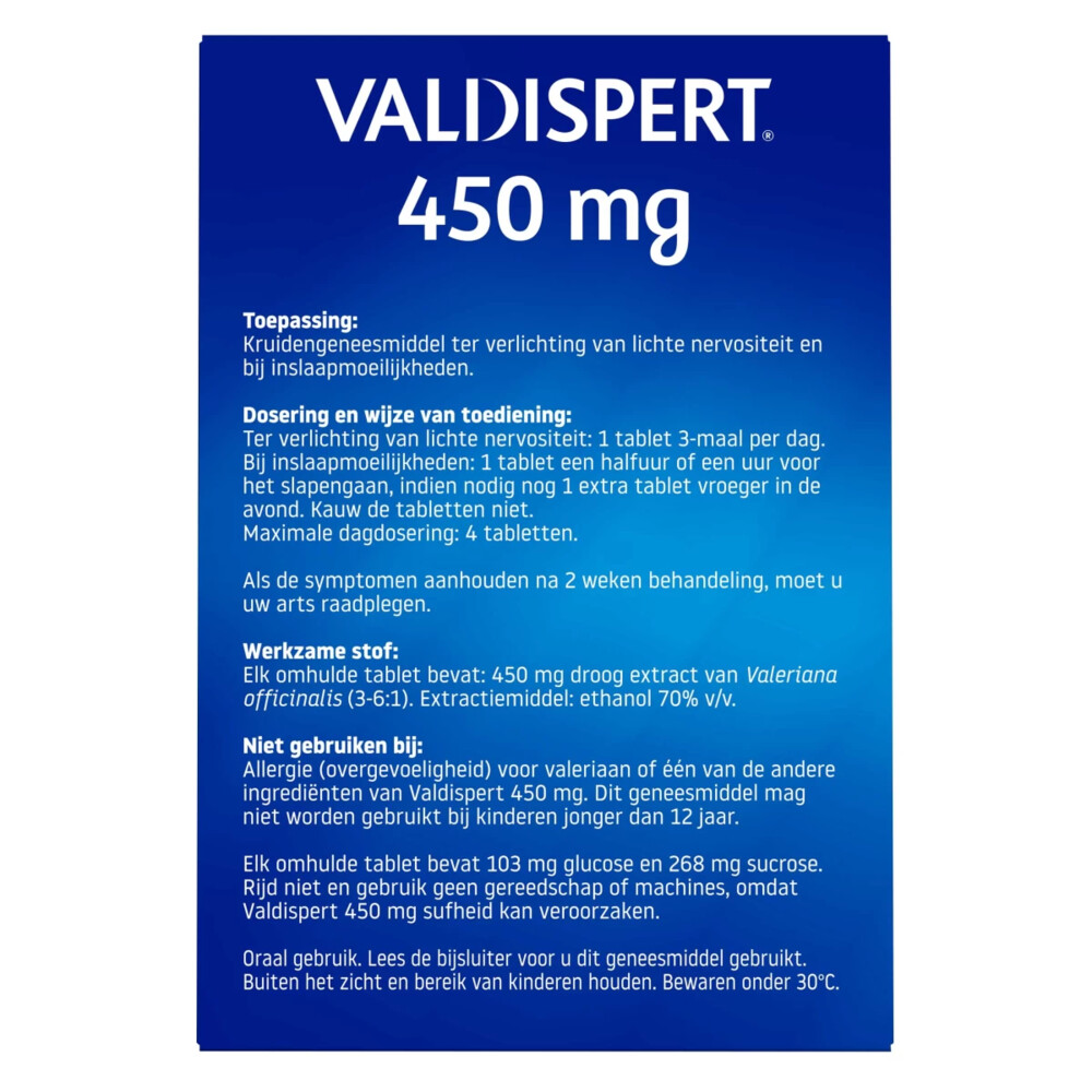 Valdispert 450mg Extra Forte (40 tabletten)