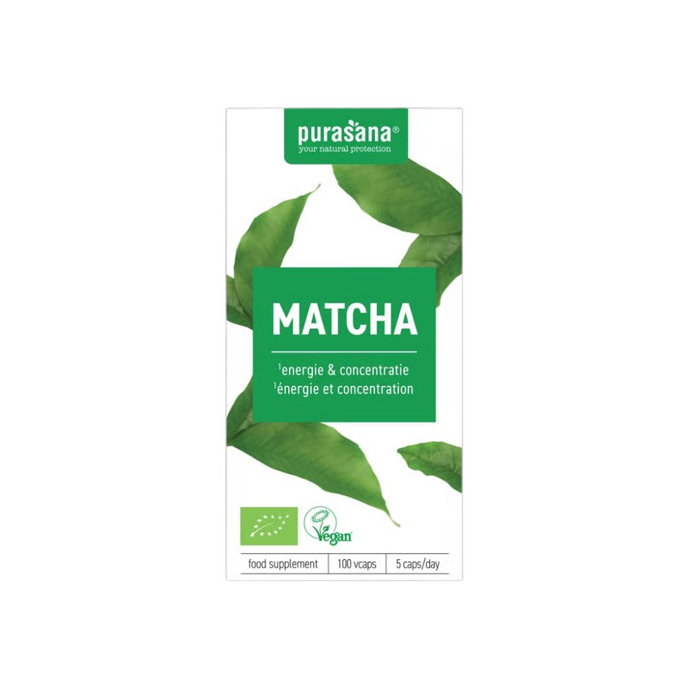 Purasana Matcha Vegan Bio (100 vega capsules)