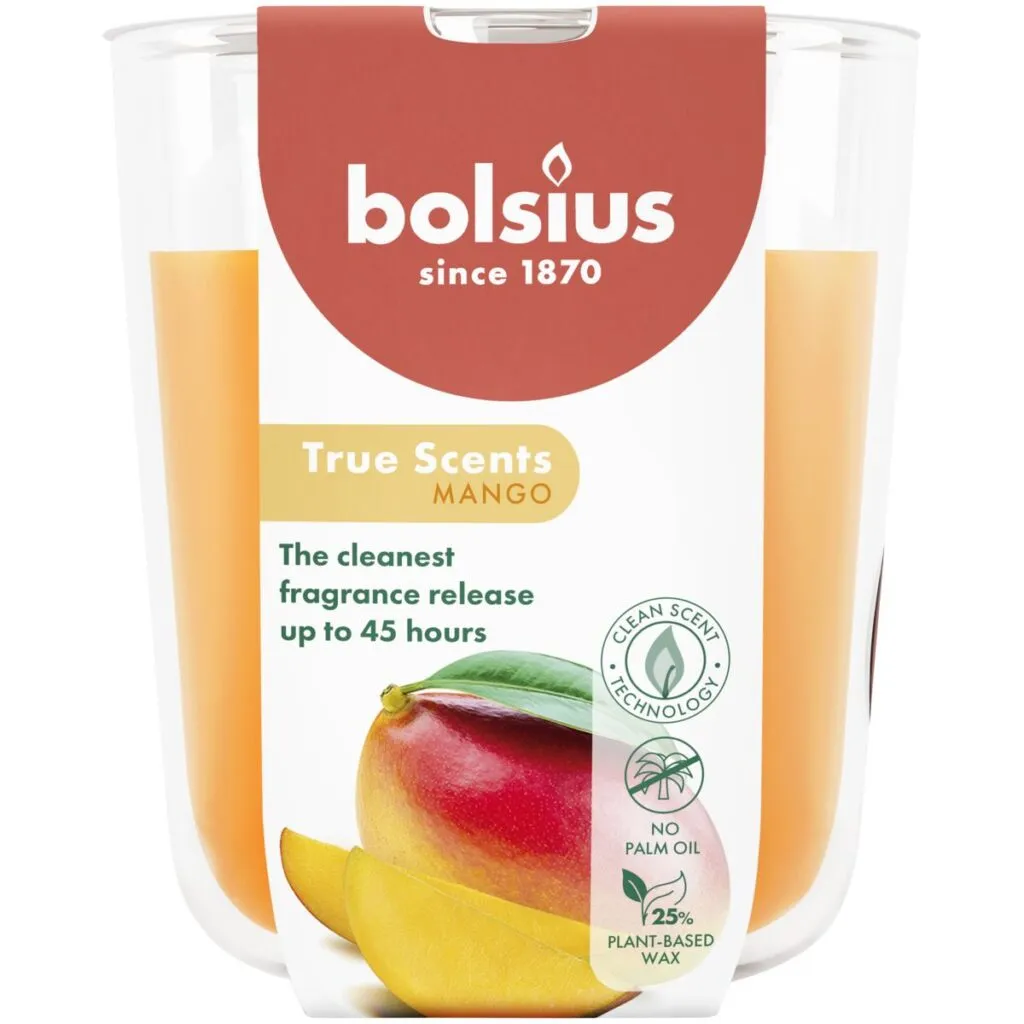 Bolsius Geurglas 97/85 True Scents Mango (1 stuk)