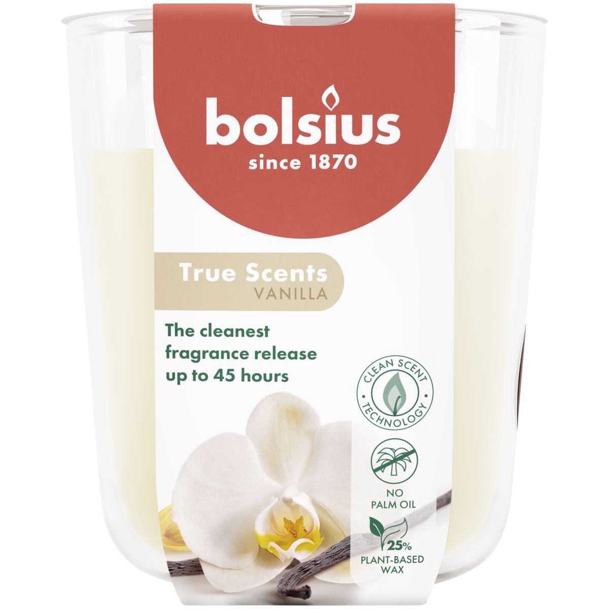 Bolsius Geurglas 97/85 True Scents Vanilla (1 stuk)