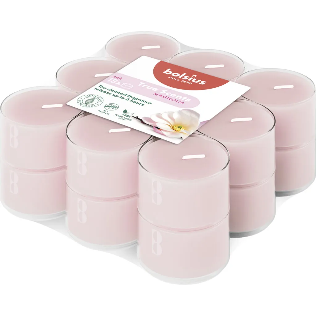 Bolsius Geurtheelichten Clear Cup 6U True Scents Magnolia (1 stuk)