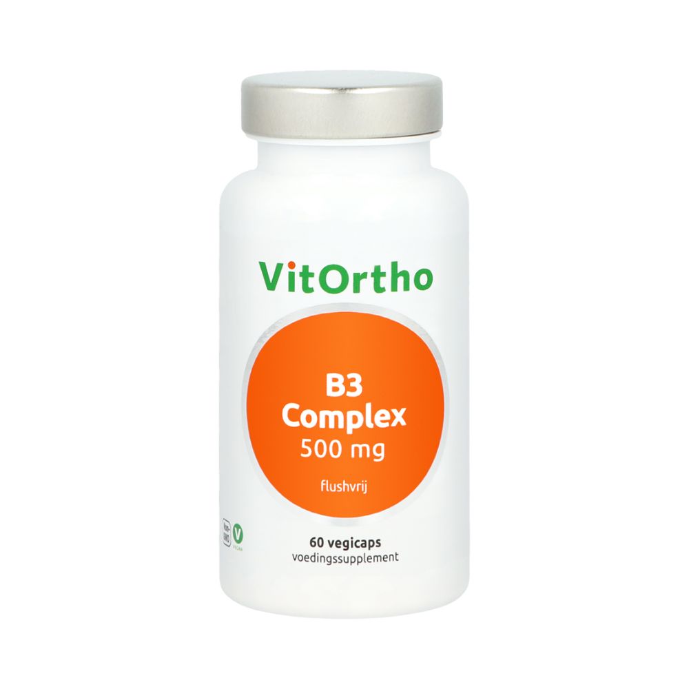 VitOrtho B3 Complex 500mg Flushvrij (60 vega capsules)