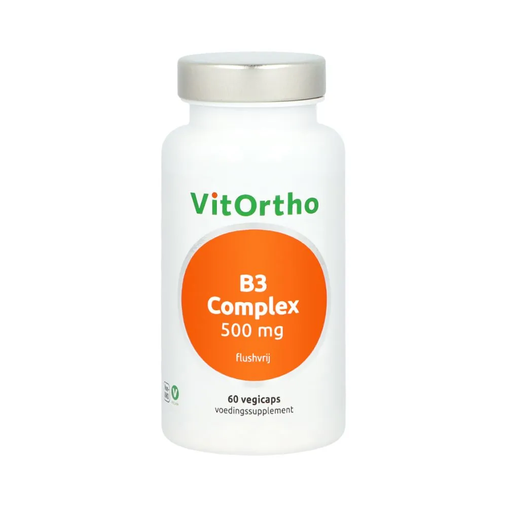 VitOrtho B3 Complex 500mg Flushvrij (60 vega capsules)
