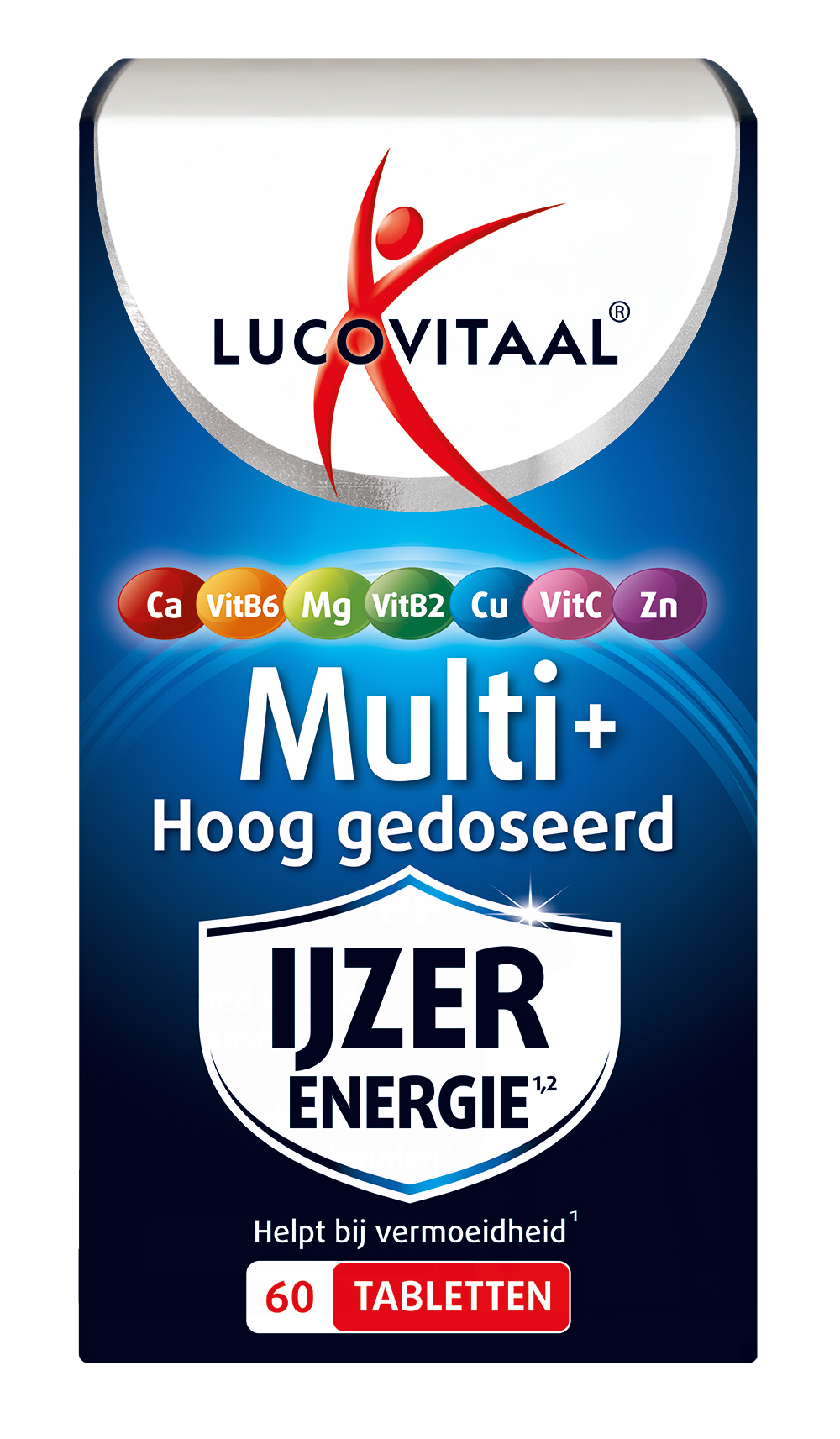 Lucovitaal Multi+ IJzer Energie Hoog gedoseerd (60 tabletten)
