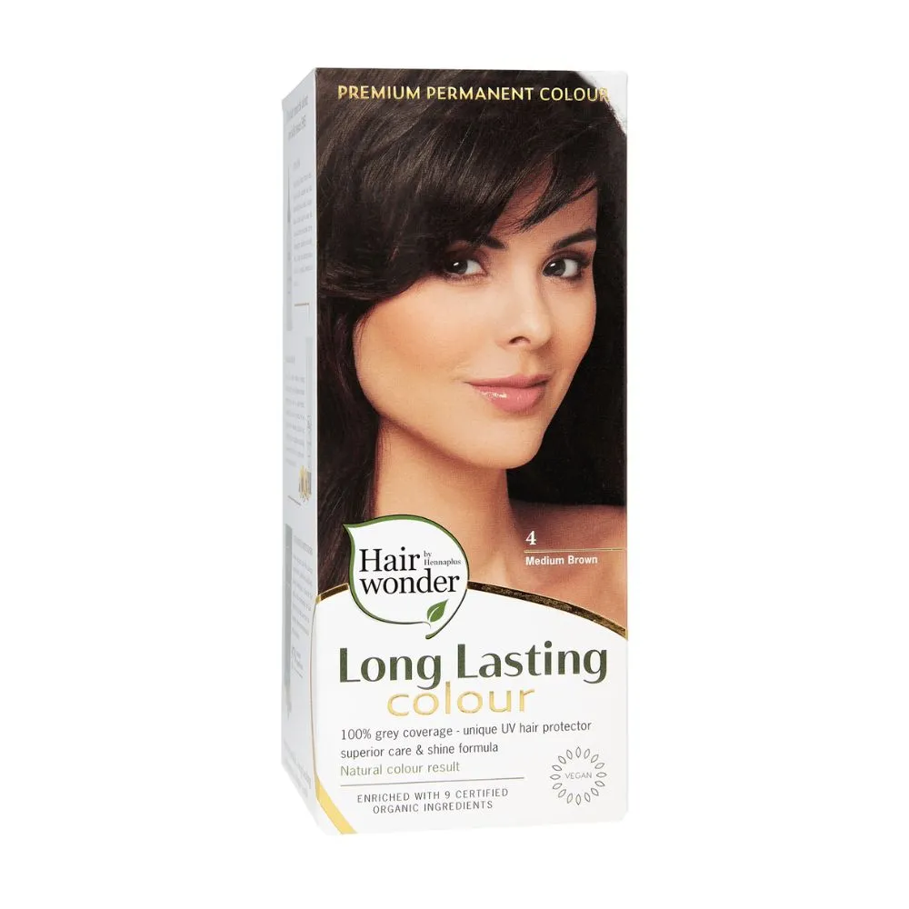 Hairwonder Long Lasting Colour 4 Medium Brown (100 ml)