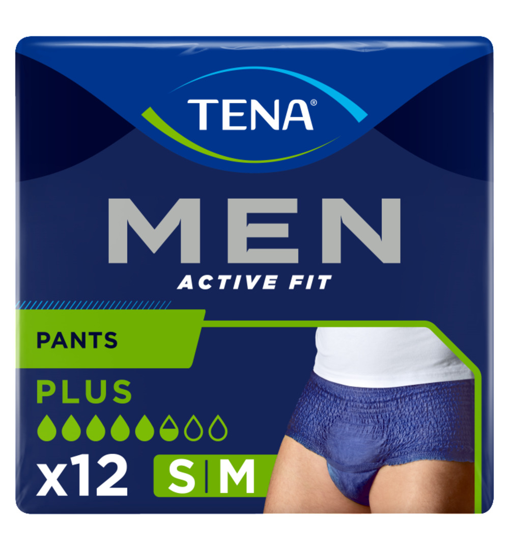 Tena Men Men Active Fit Pants+ Small/Medium (12 stuks)