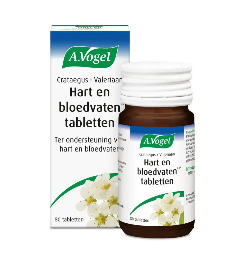 A.Vogel Crataegus + valeriaan (80 tabletten)