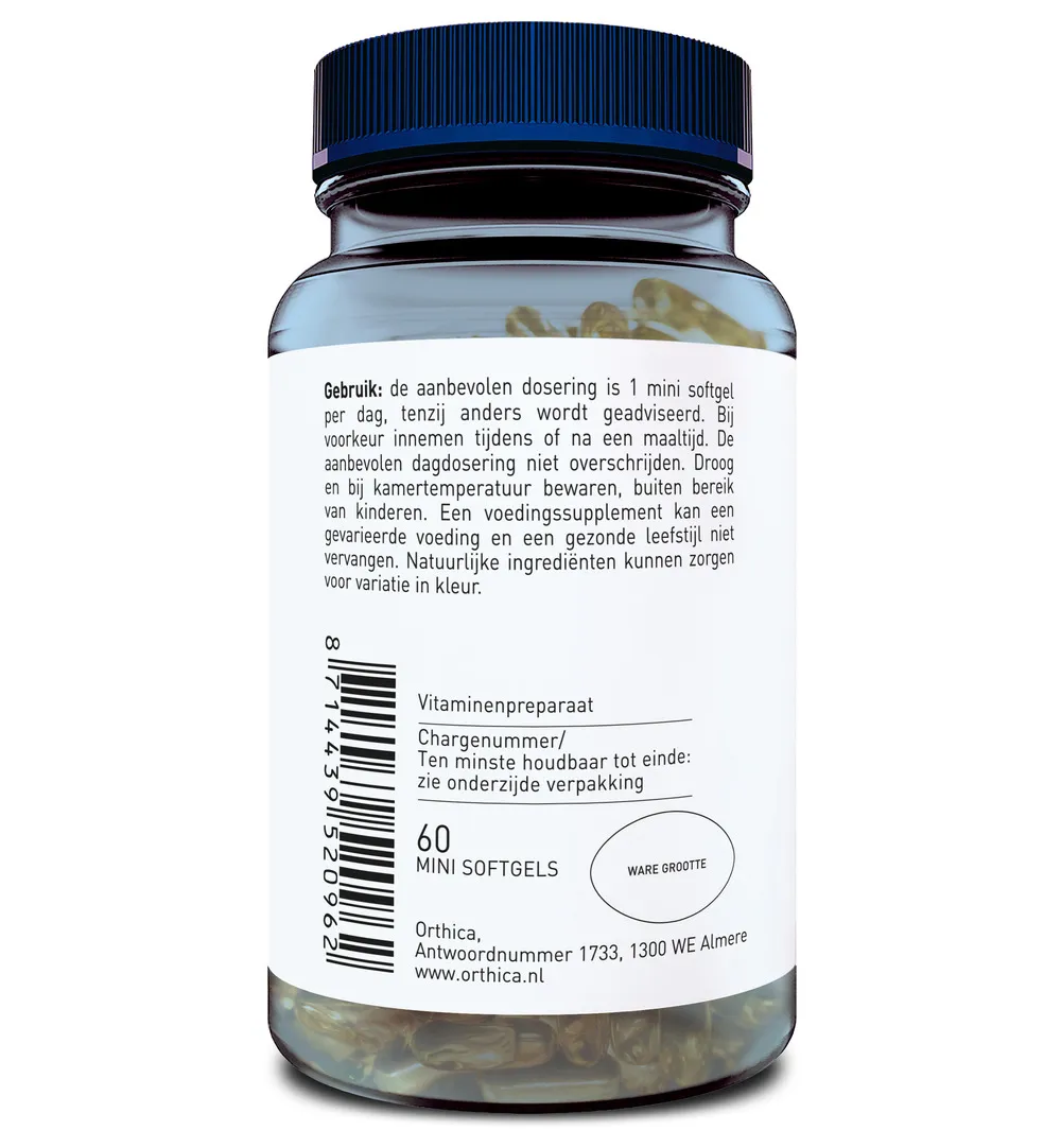 Orthica Vitamine E-400+ (60 softgels) - image 2