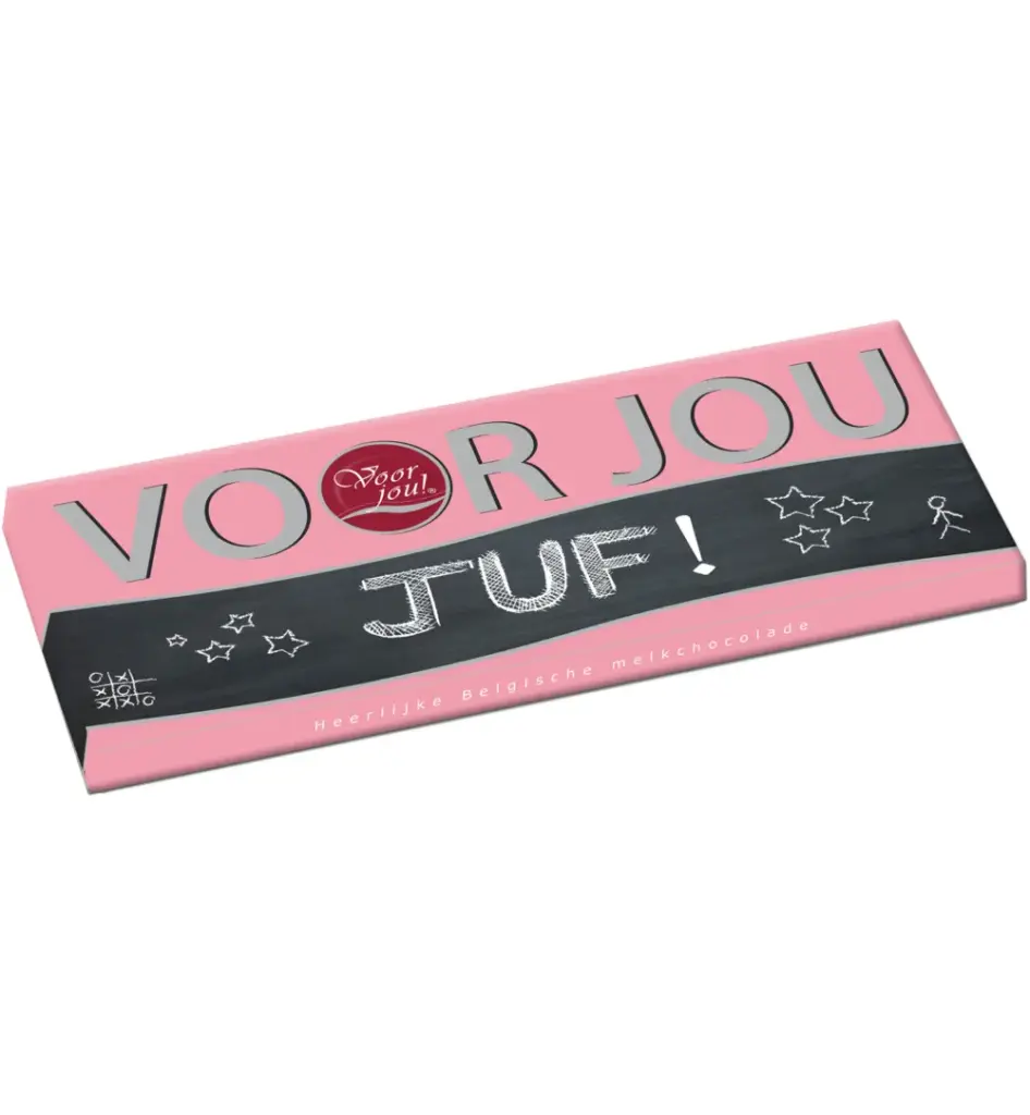 Voor Jou! Wensreep melk, Juf (70 gr)