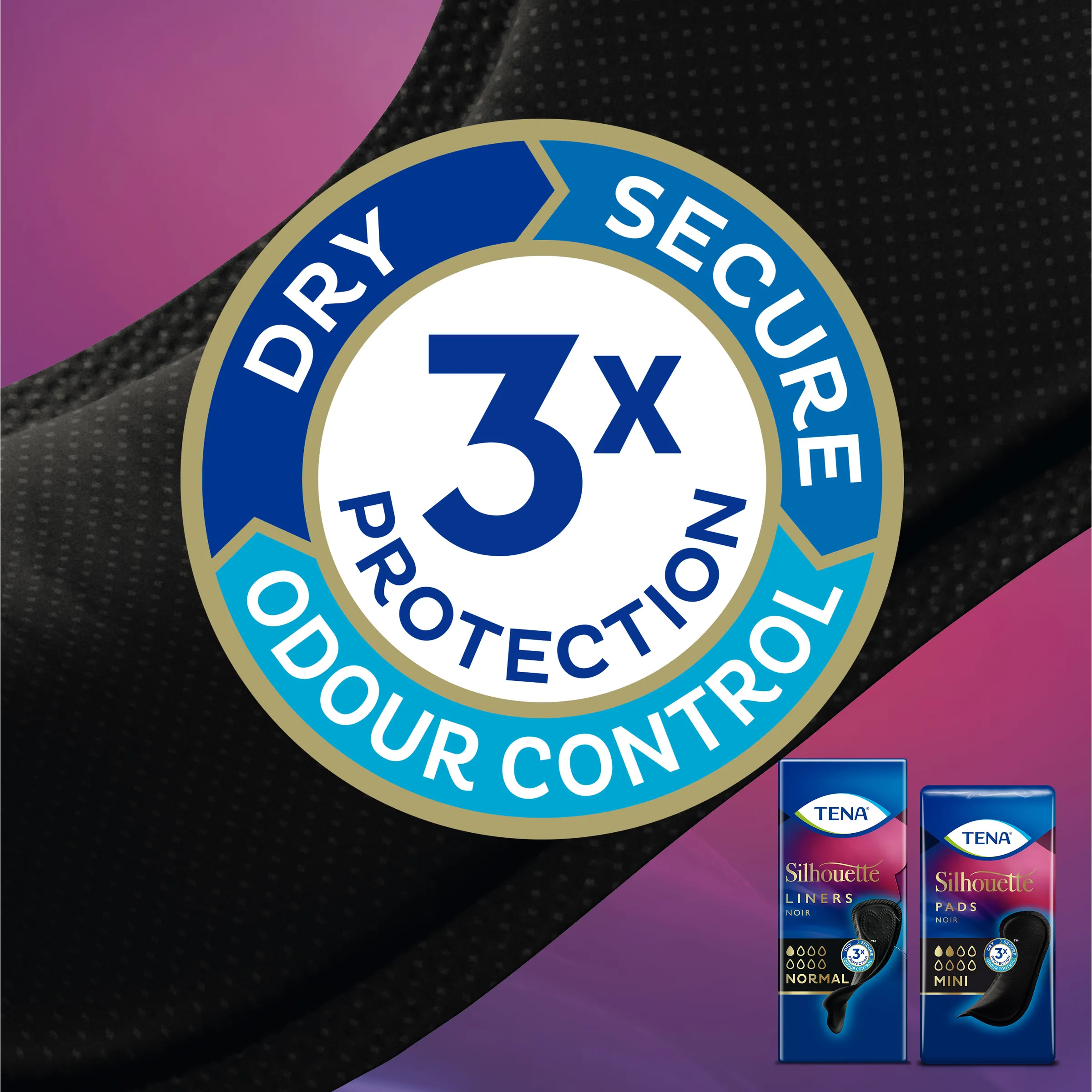 Tena Silhouette noir mini pad (18 stuks) - image 2