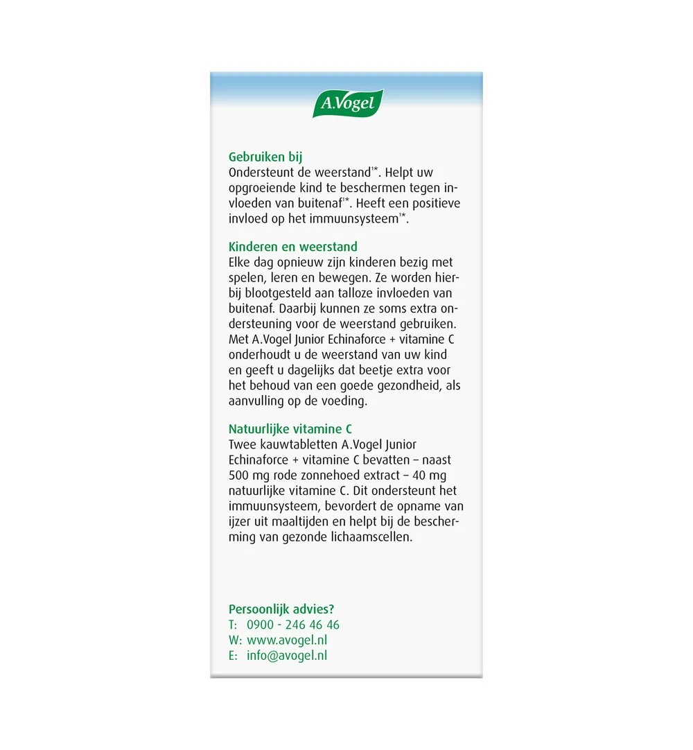 A.Vogel Echinaforce junior & vitamine C (80 kauwtabletten) - image 3