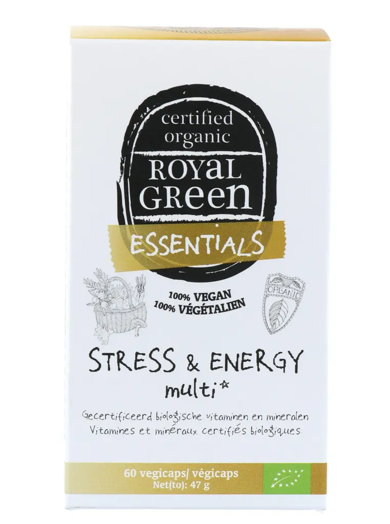 Royal Green Stress en Energy Multi Bio (60 vega capsules)