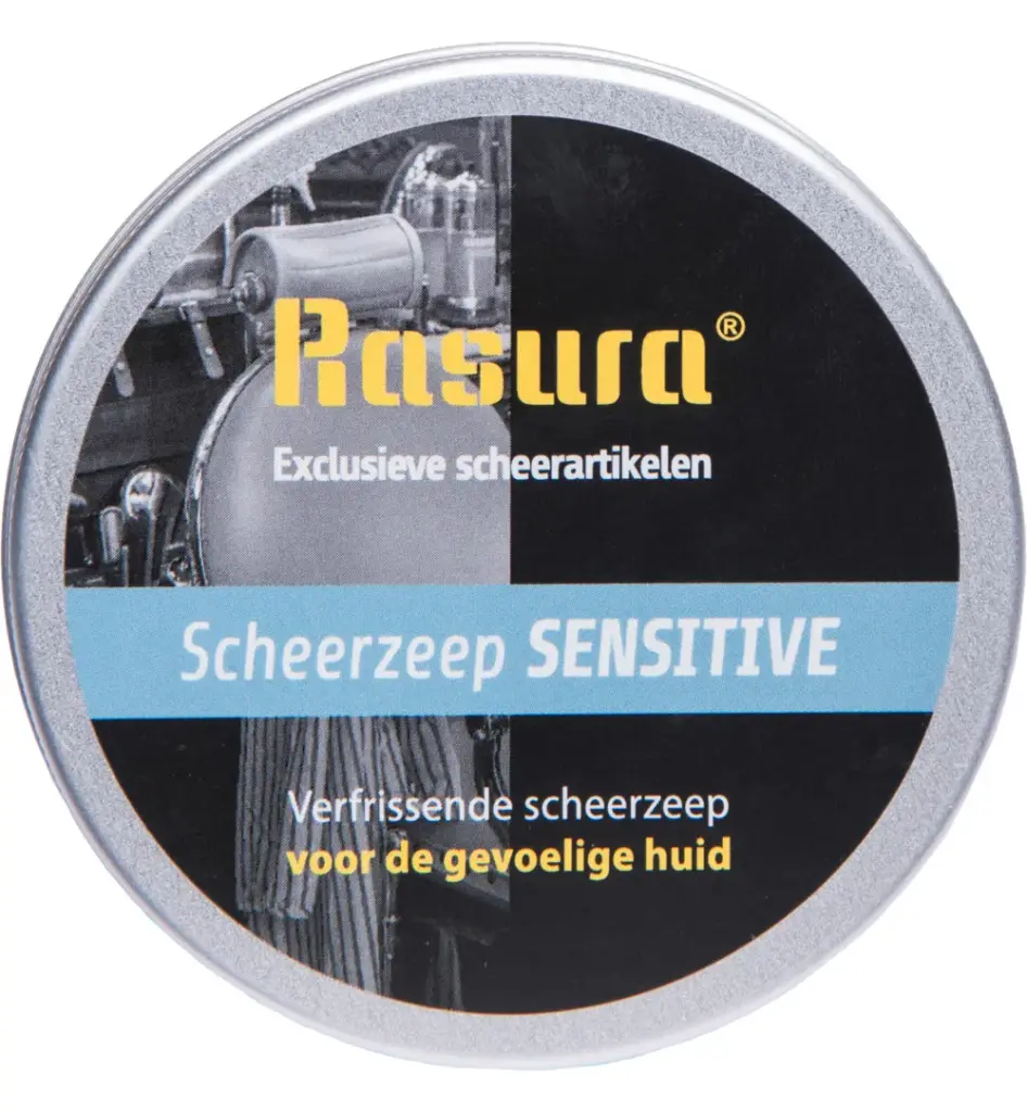 Rasura Scheerzeep sensitive in blik (1 stuk)