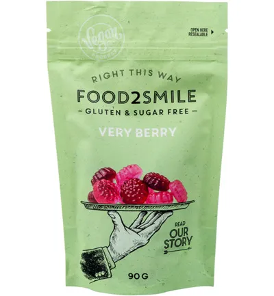 Food2Smile Very berry suikervrij glutenvrij lactosevrij (90 gr)