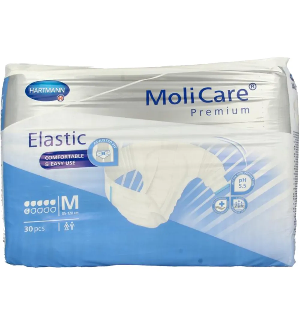 Molicare Premium elastic plus M 6 druppels (30 stuks)