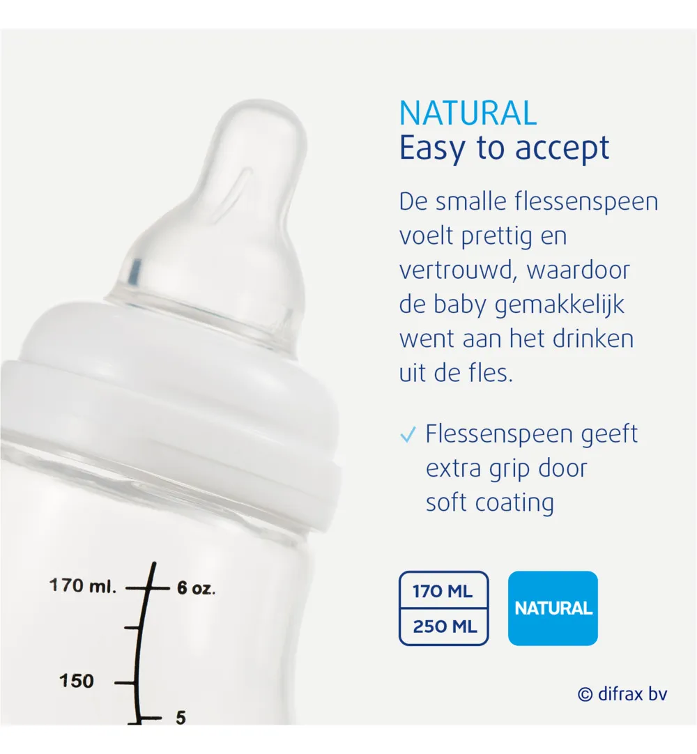 Difrax S-Fles natural roze (250 ml) - image 7