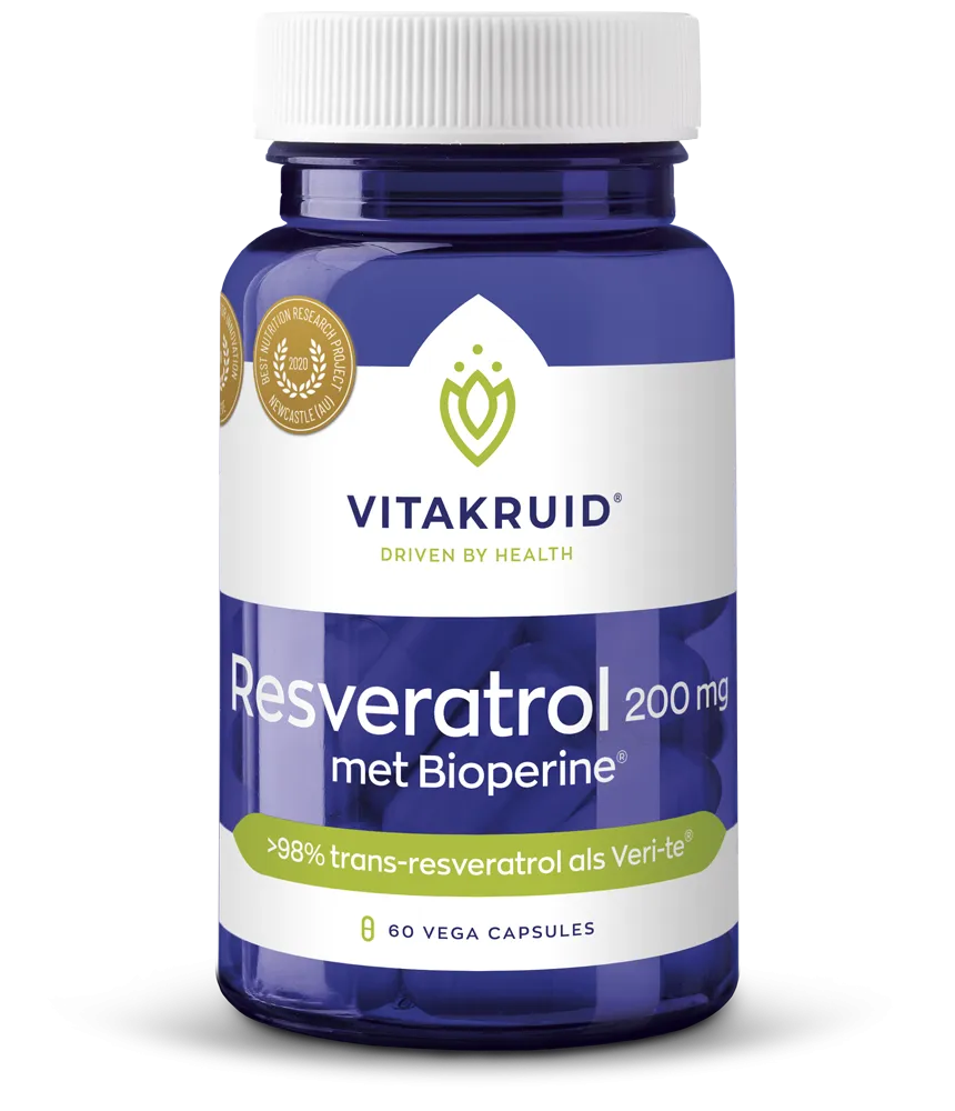 Vitakruid Resveratrol (Veri-Te®) 200 Mg Met Bioperine® (60 vega capsules)