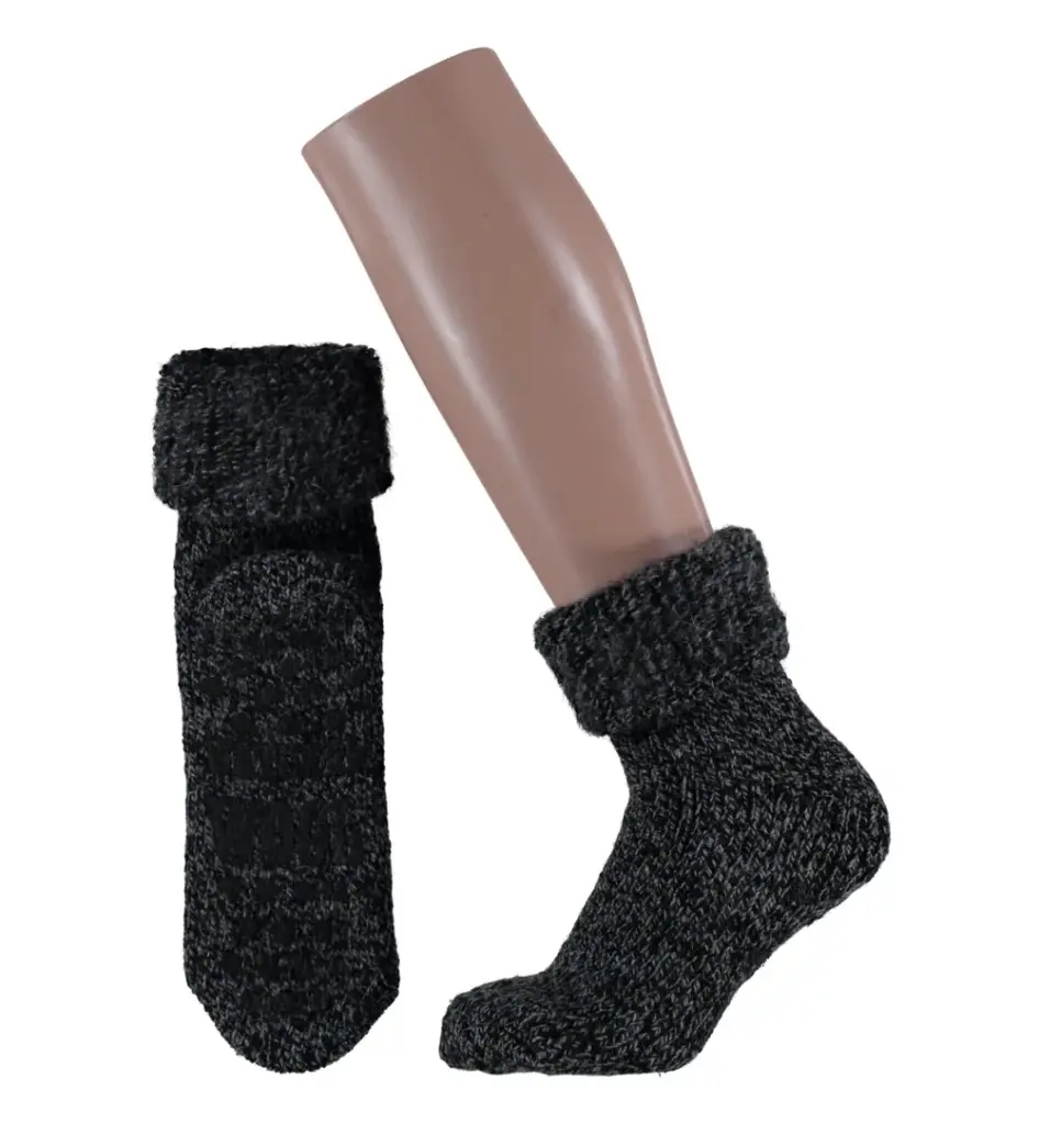 Apollo Slofsok Anti Slip Unisex Zwart Maat 35-38 (1 paar)