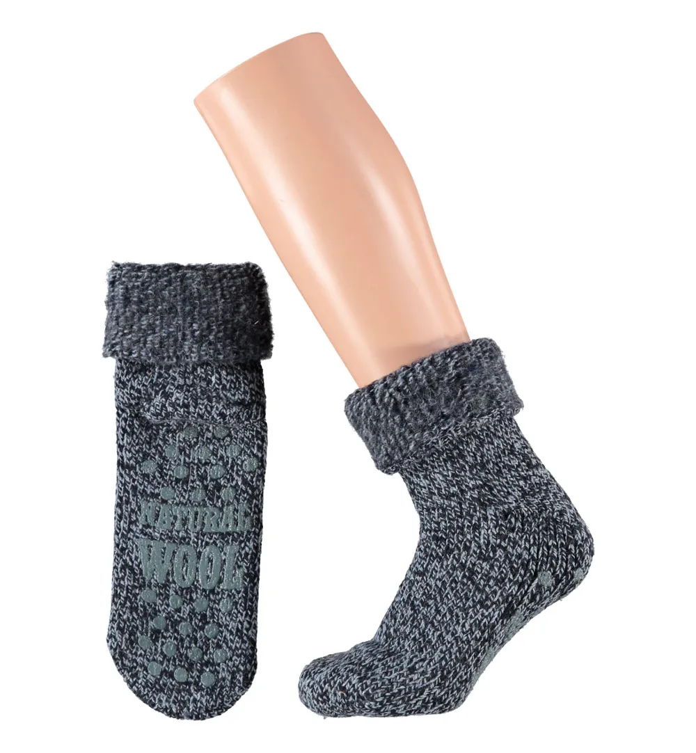 Apollo Slofsok Anti Slip Unisex Donker Blauw Maat 43-46 (1 paar)