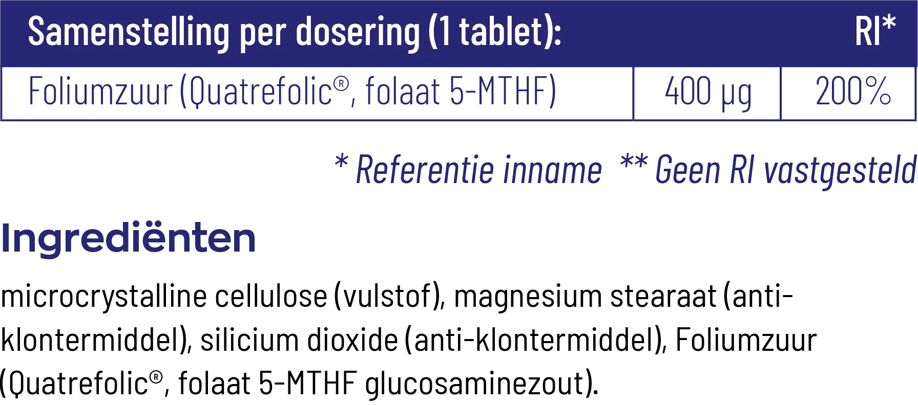 Vitakruid Actief Foliumzuur Quatrefolic® 5-Mthf 400 Mcg (90 tabletten) - image 4
