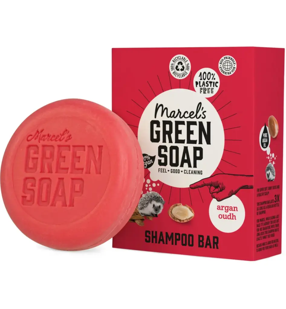 Marcel'S Green Soap Shampoo Bar Argan & Oudh (90 gr)