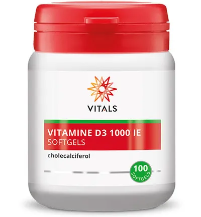 Vitals Vitamine D3 1000IE (100 softgels)