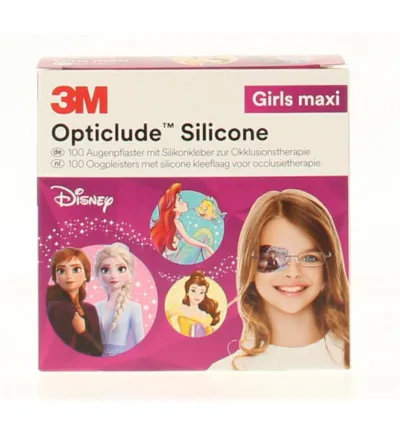 Opticlude Oogpleister siliconen maxi girl (100 stuks)