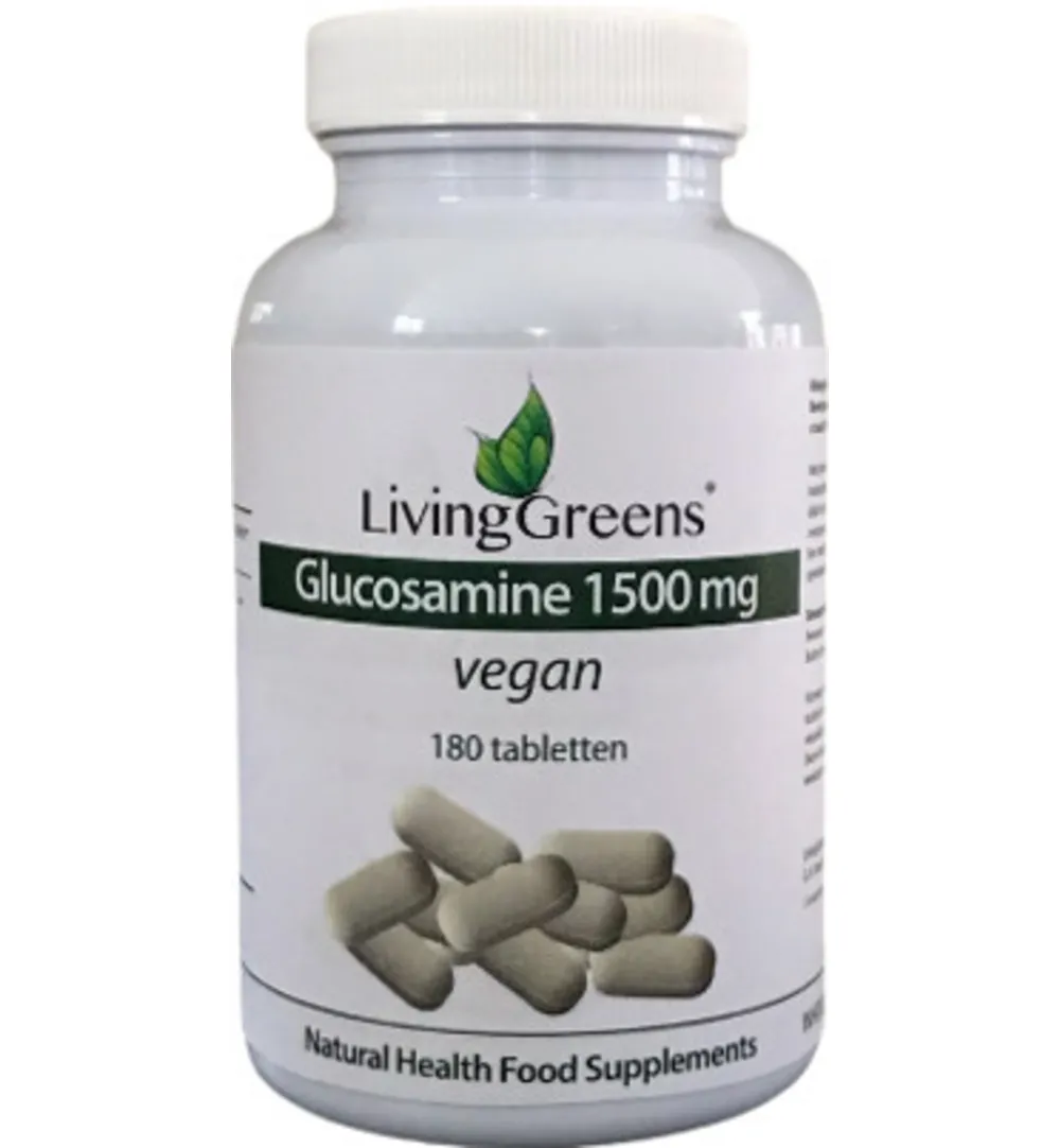 Livinggreens Glucosamine 1500 Vegan (180 tabletten)