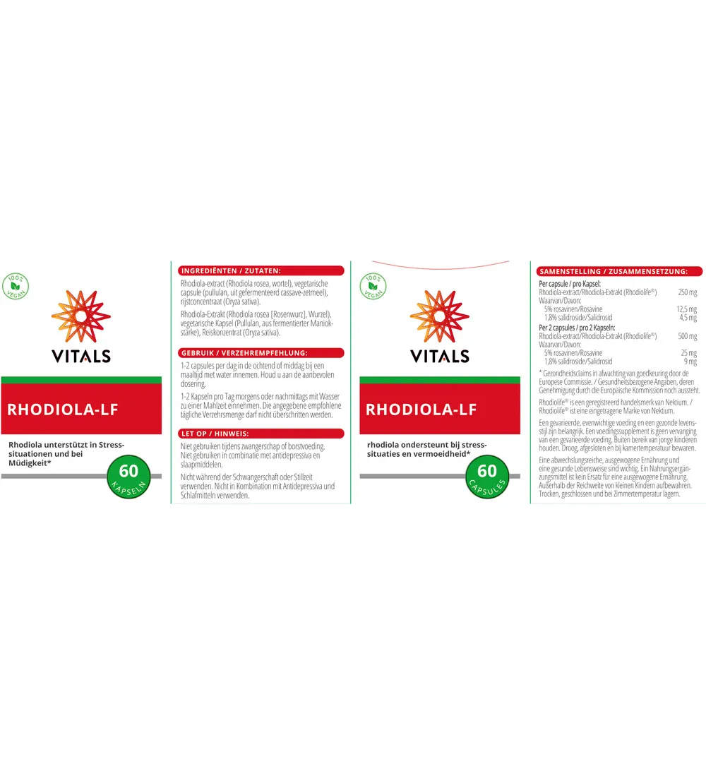 Vitals Rhodiola LF (60 capsules) - image 3