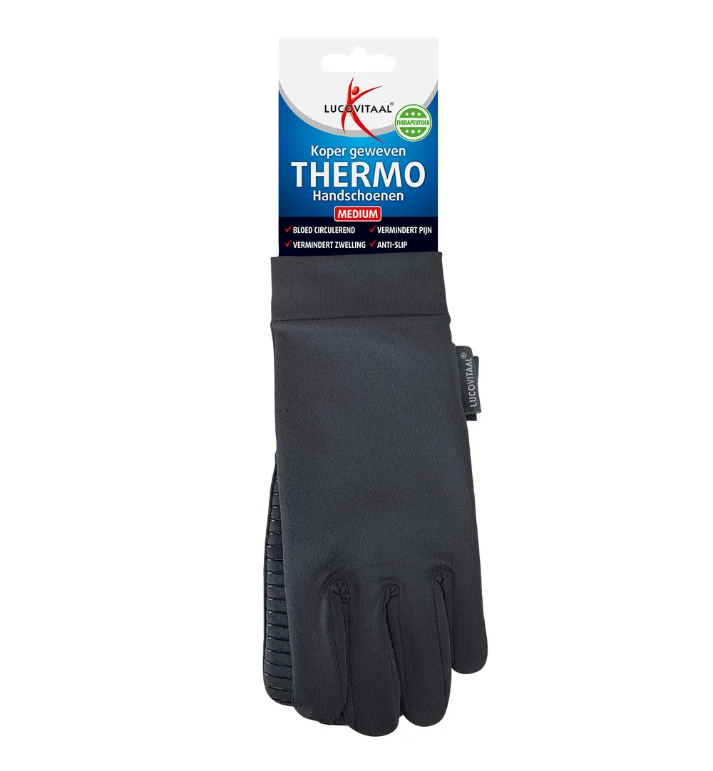 Lucovitaal Koper Thermo Handschoenen Medium (1 paar)