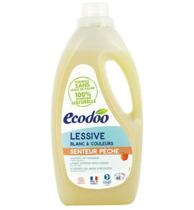 Ecodoo Wasmiddel vloeibaar perzik bio (2000 ml)