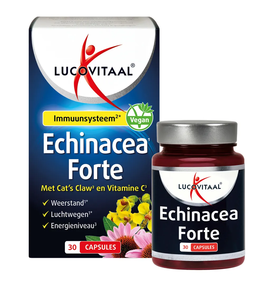 Lucovitaal Echinacea Forte+ Cat’s Claw (30 capsules) - image 3